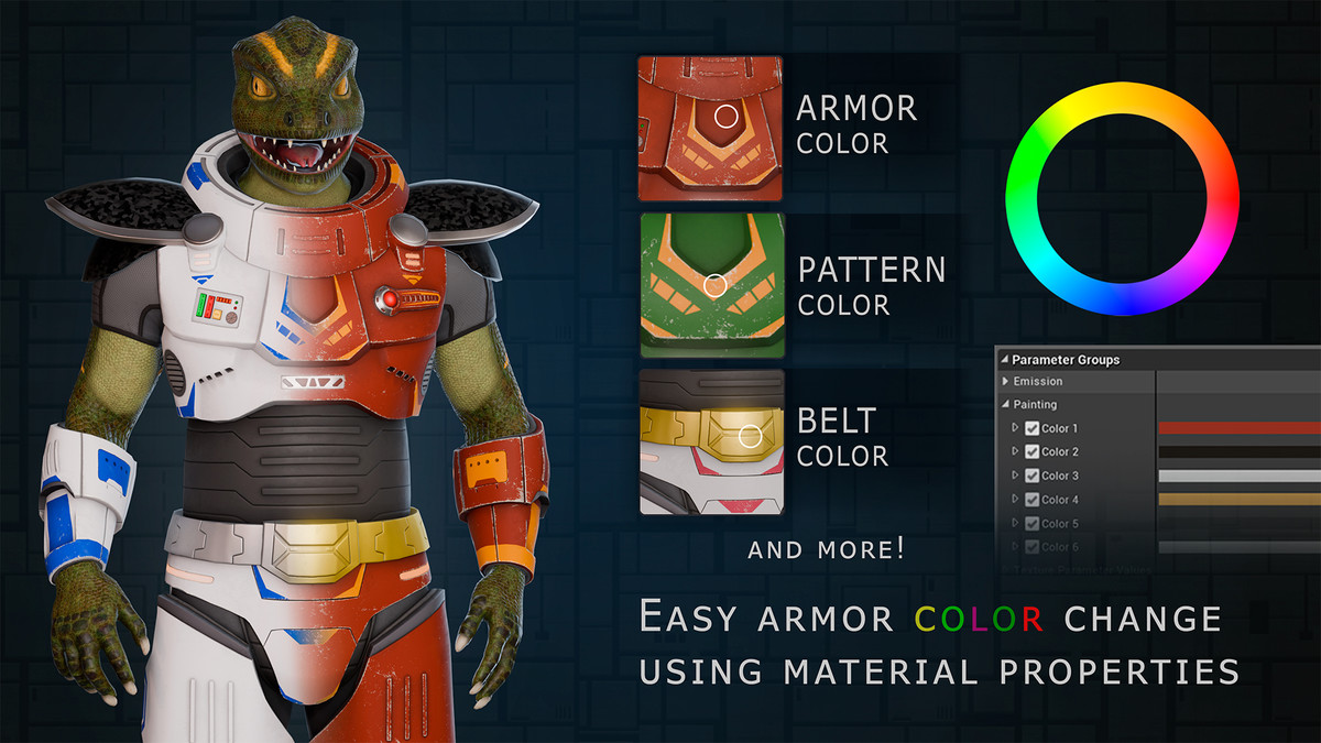 Futuristic team | Sci-Fi character pack