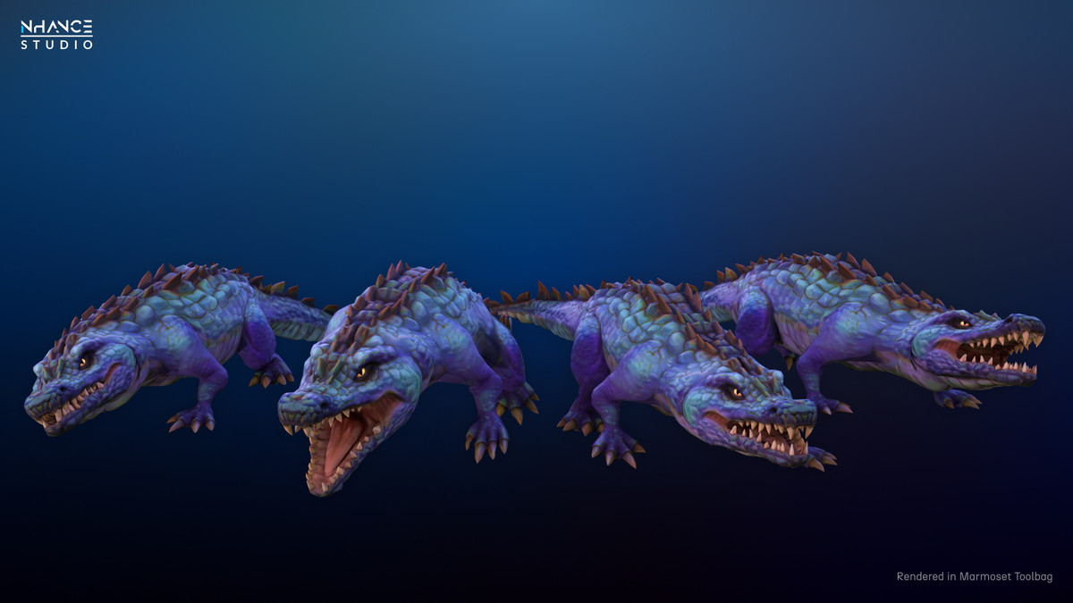 Stylized Fantasy Crocodile