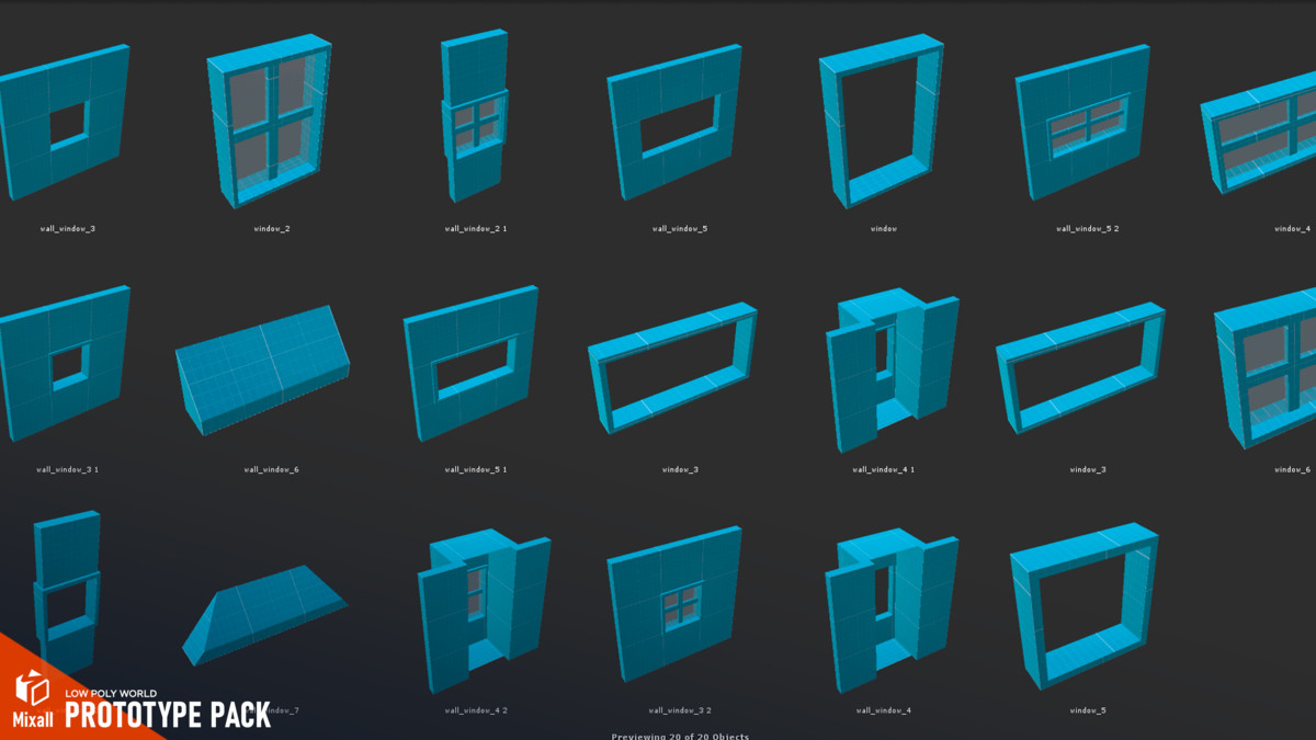 LOW POLY WORLD - PROTOTYPE PACK