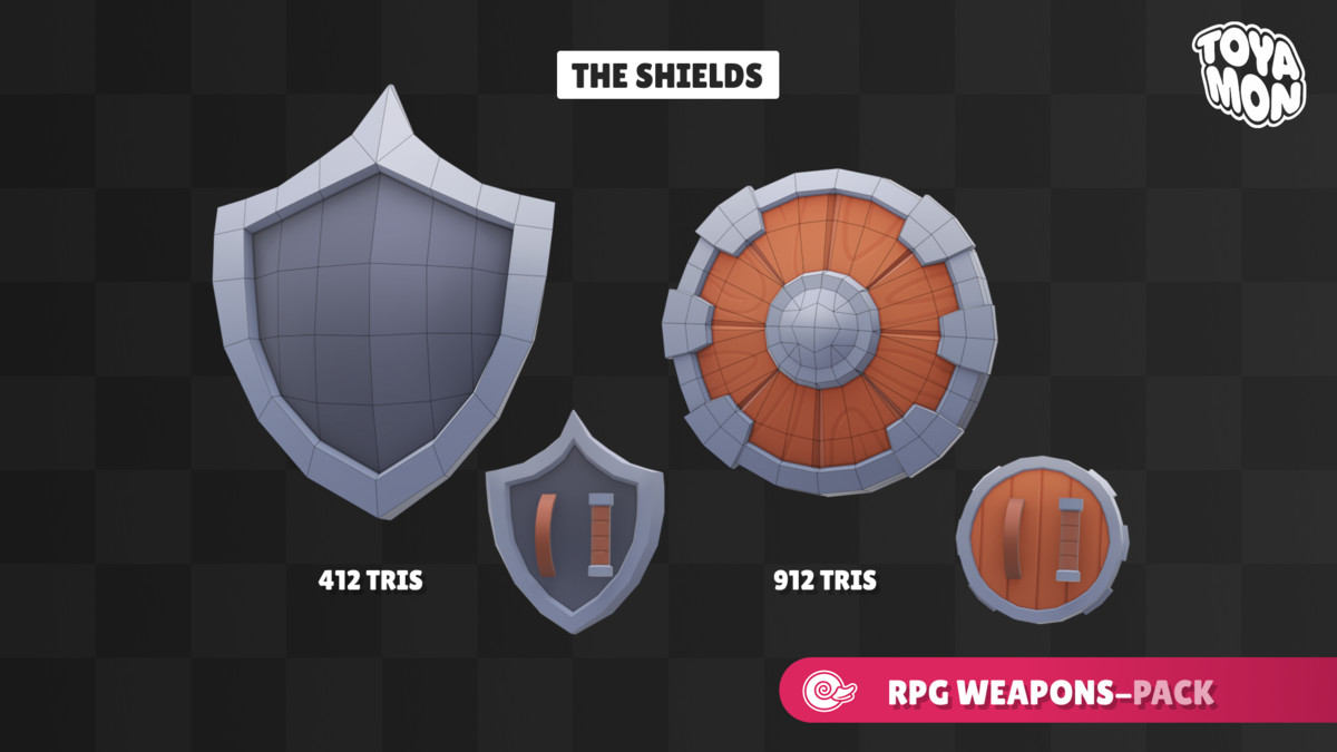 Stylized Weapons Pack - Low poly