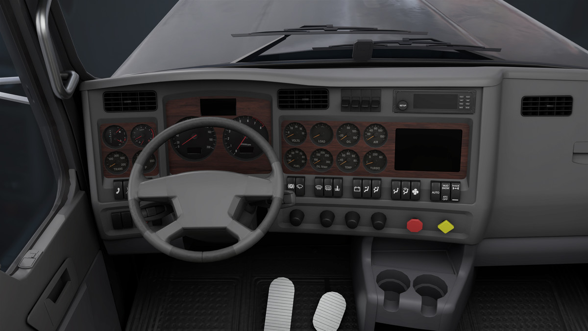 Truck 07 Log Trailer Grey Version URP HDRP Textures