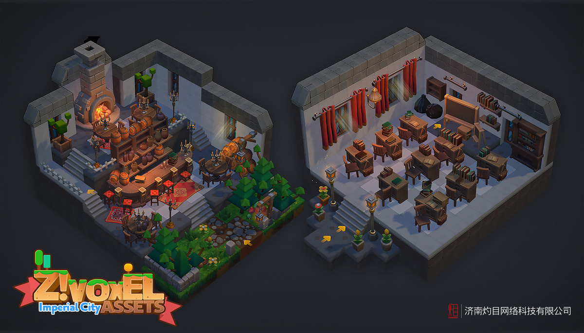 Z ! Voxel Assets - Imperial City