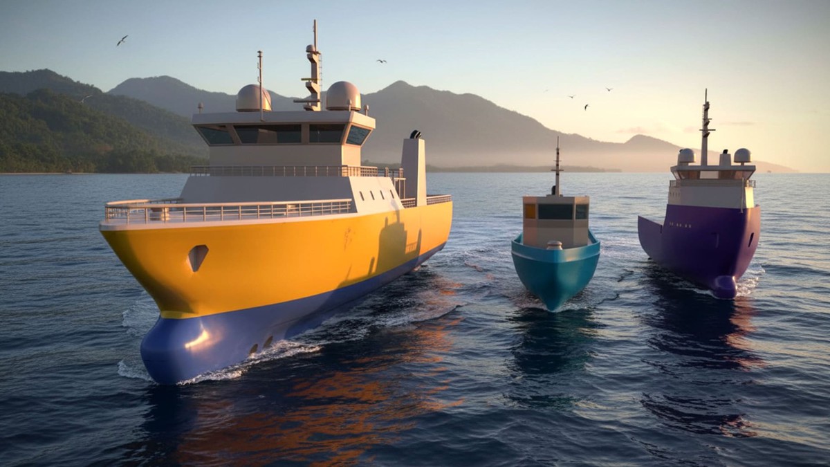 Ships Pack 3 In 1 - Low Poly Marine Supply - Ship Collection