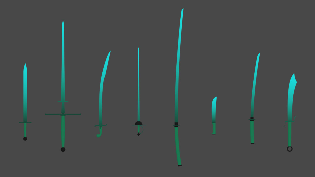 BIG Stylized Sword Low-Poly pack (Mobile Ready)