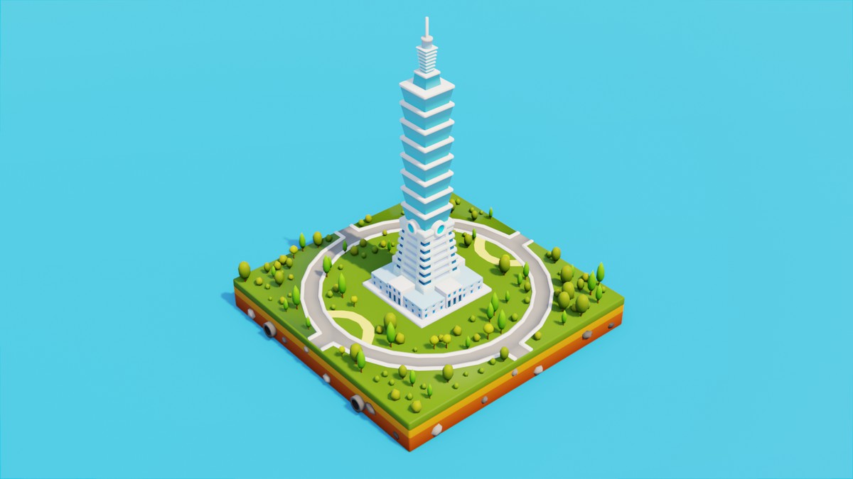 Low Poly Asia & Oceania LandMarks by IGS