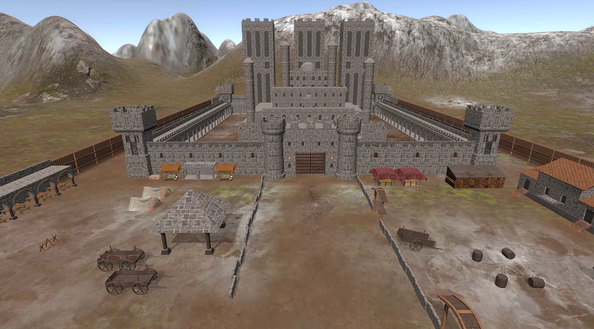 Medieval Village Environment-3D Props