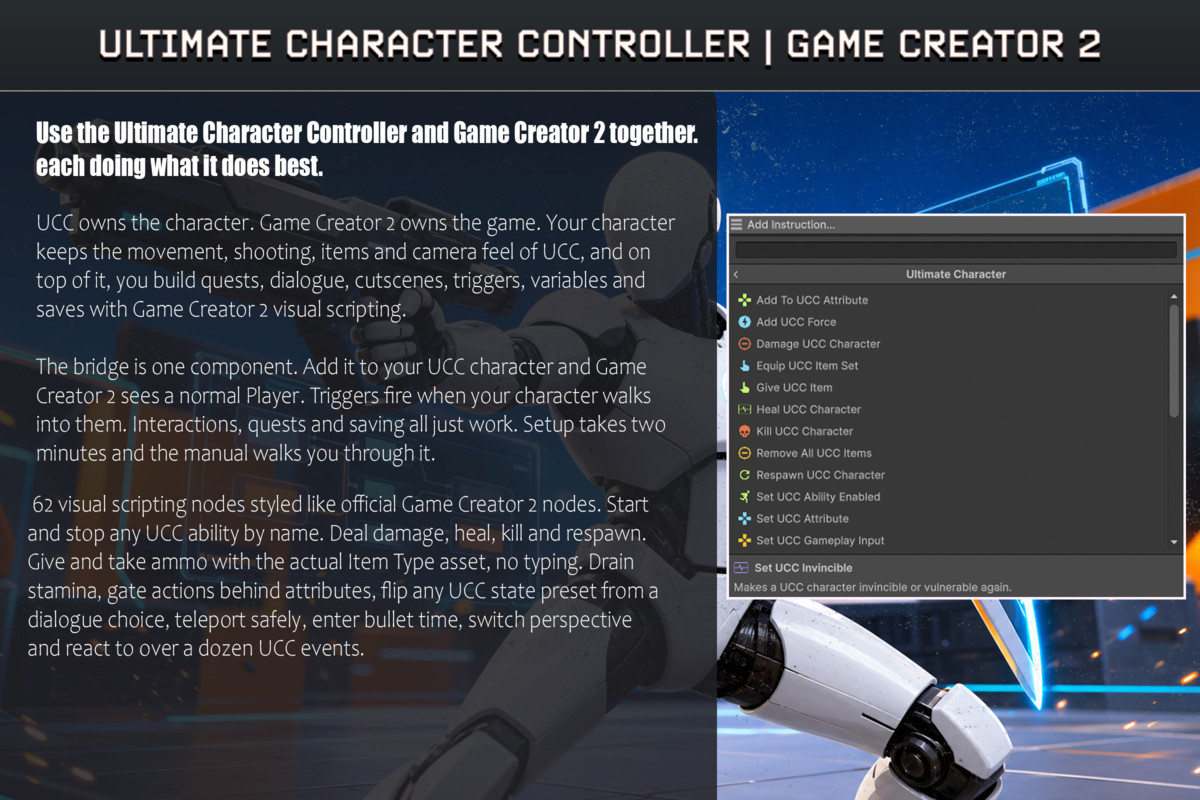 Ultimate Character Controller Integration | Game Creator 2