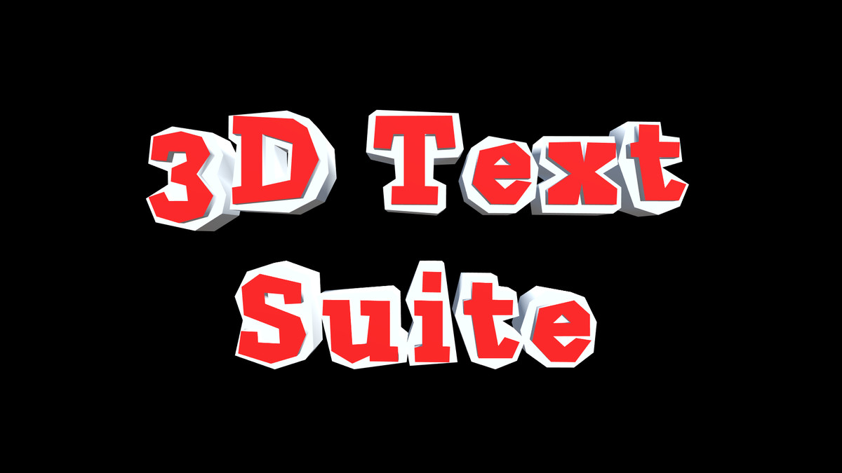 3D Text Suite - 3D Text Animator & Font Creator