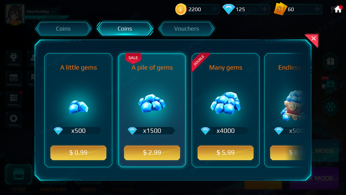 Sci-Fi Cyber UI Pro_Cyan Theme