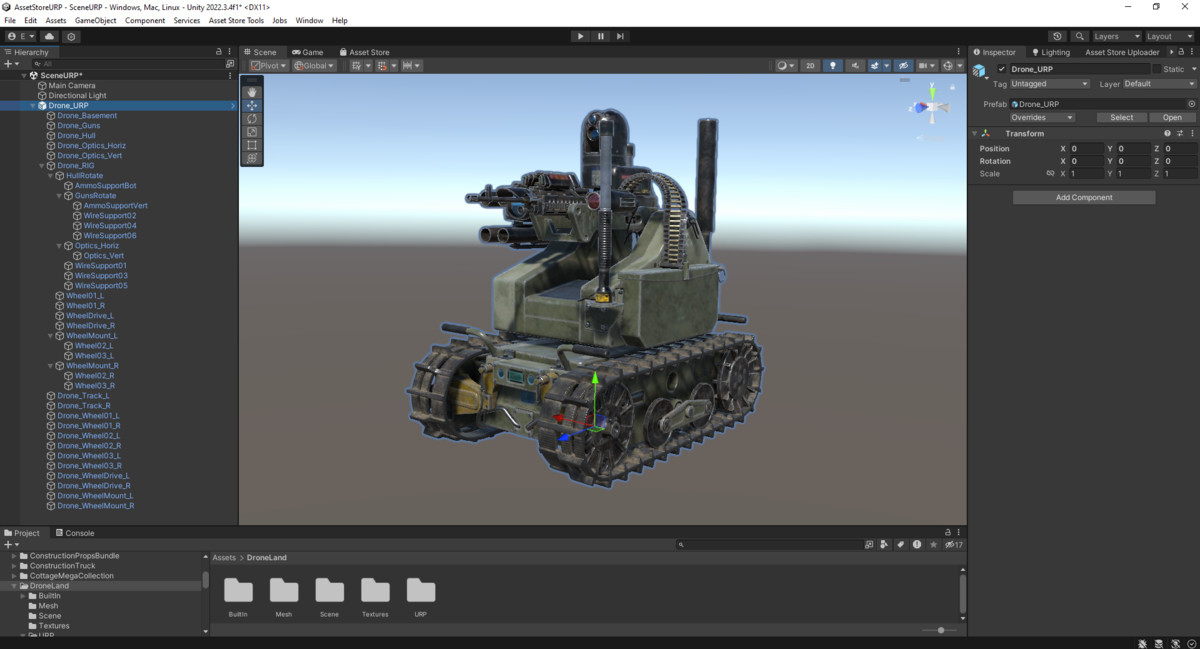 Rigged Military Drone