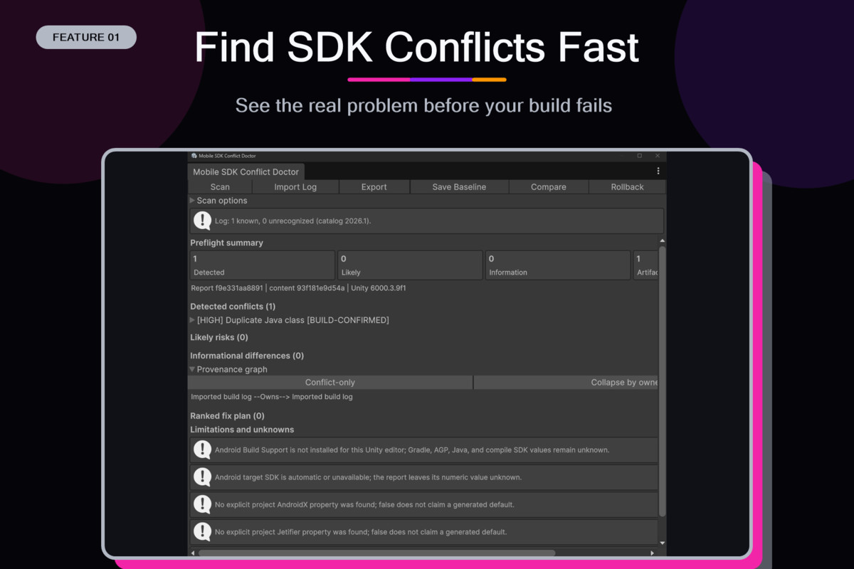 Mobile SDK Conflict Doctor