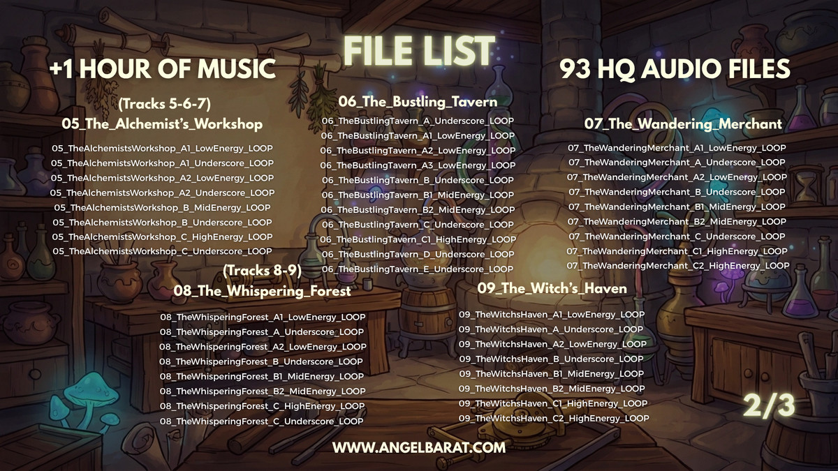 Cozy Witchcraft & Magic Tavern - Music & Adaptive Loops Pack