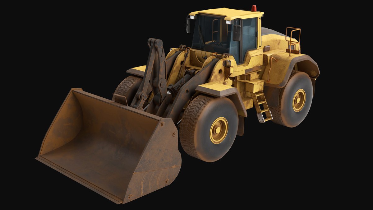 Dirty Mining Truck 02 URP HDRP Textures