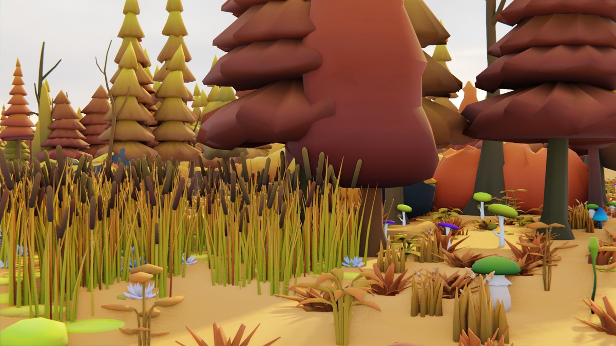 Low Poly Seasonal Forest Biome 2 by IGS