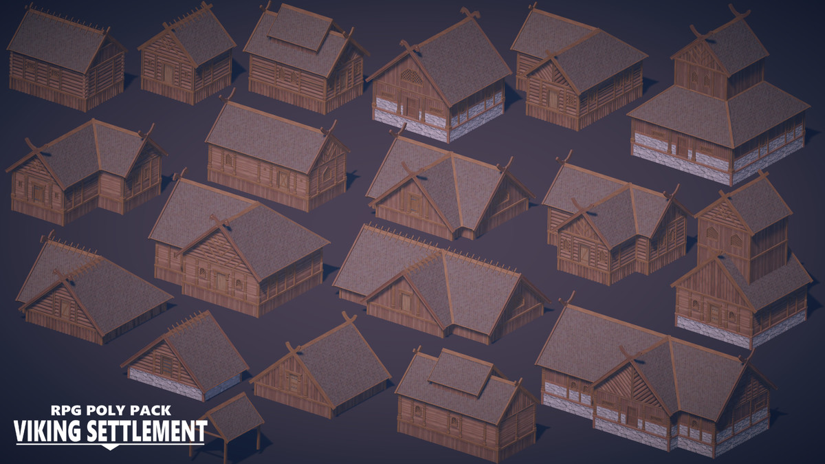 RPG Poly Pack - Viking Settlement