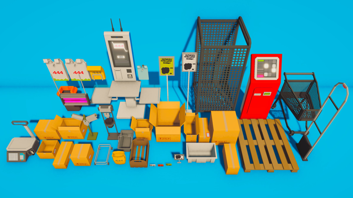 Low Poly Mini Market
