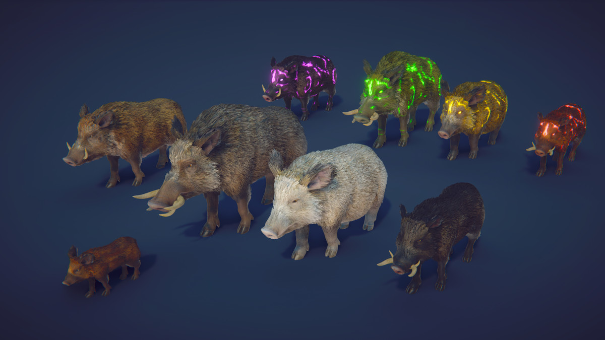 Realistic Boars
