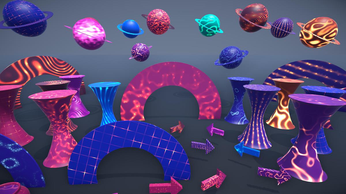 Animated Abstract Shader & Props