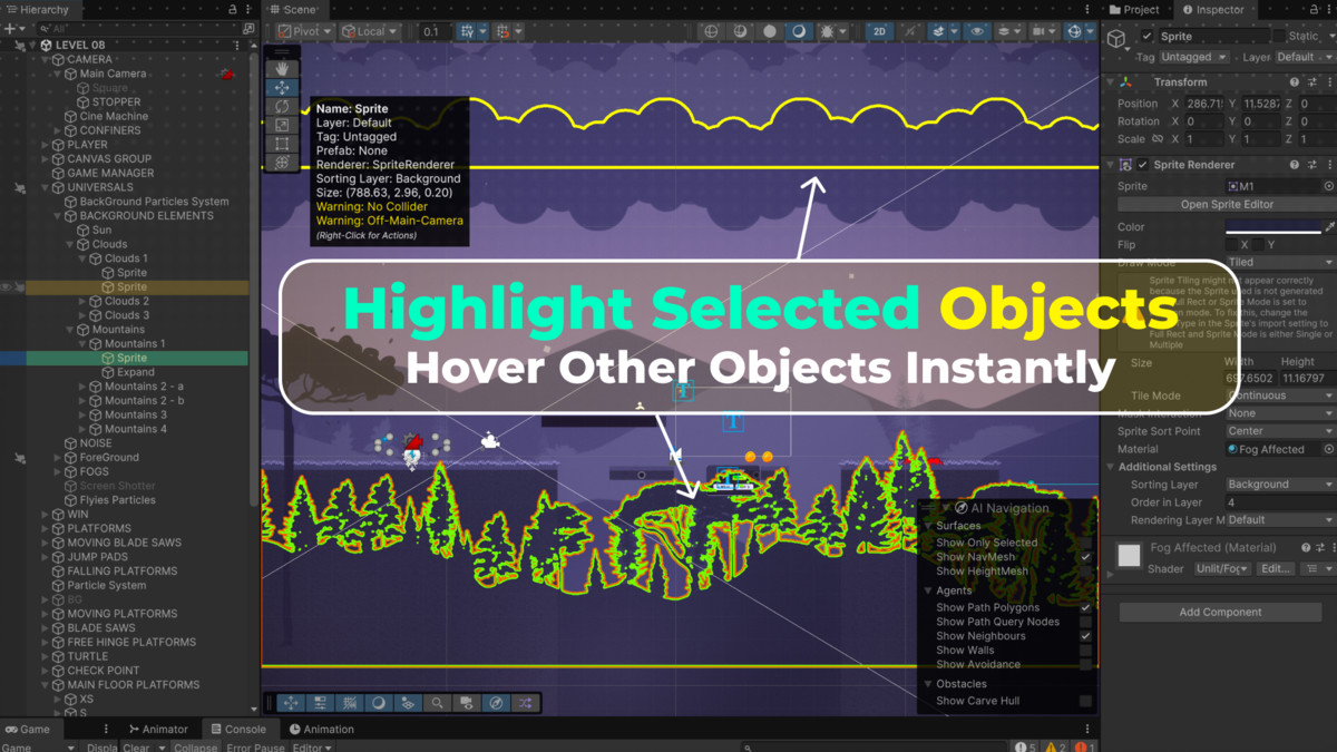 Scene Highlight Pro – Runtime & Editor Debug Toolkit
