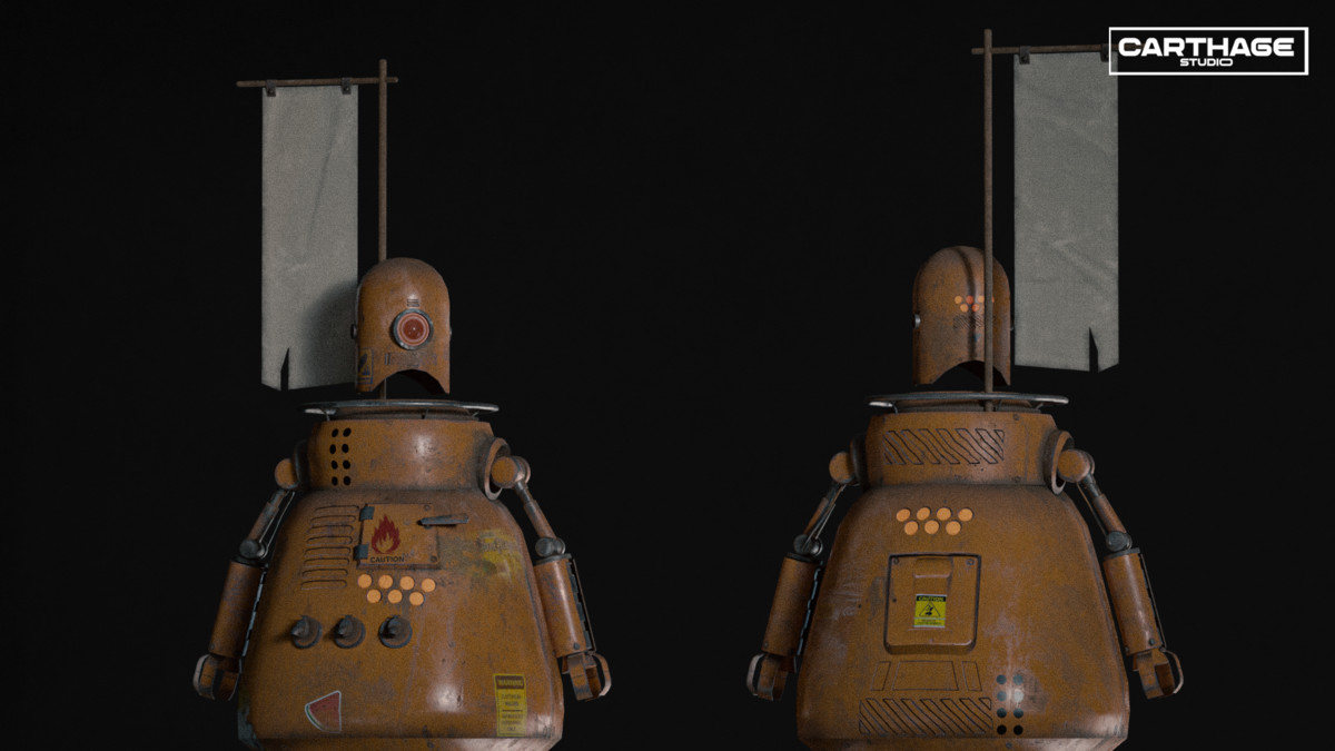 Vendor Robots NPC Bundle – 6 Rigged Game-Ready Characters