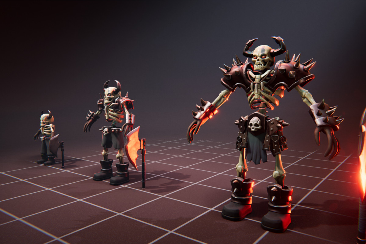 Viking Skeleton - 3 Characters + Animations