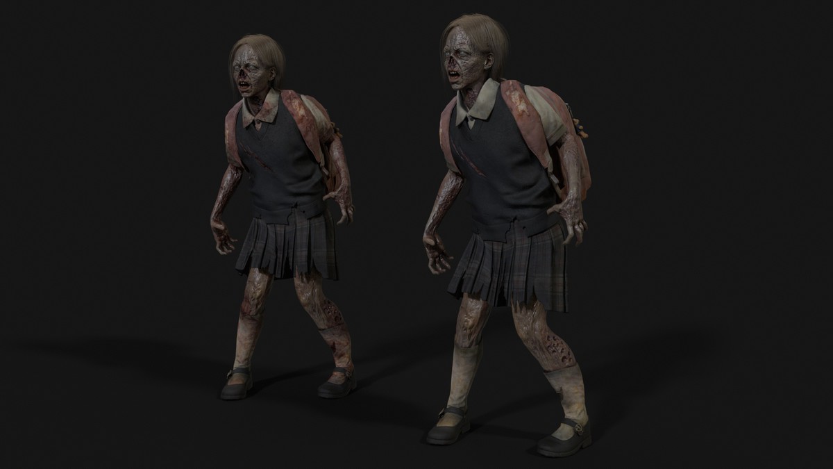 Gradeschooler Girl — American School Zombie Collection