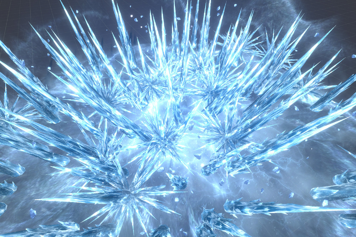 Realistic RPG ice and snow effects set