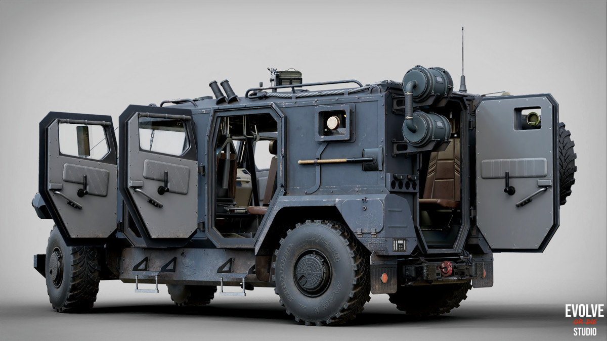 Rigged Military Cars Bundle 4pcs