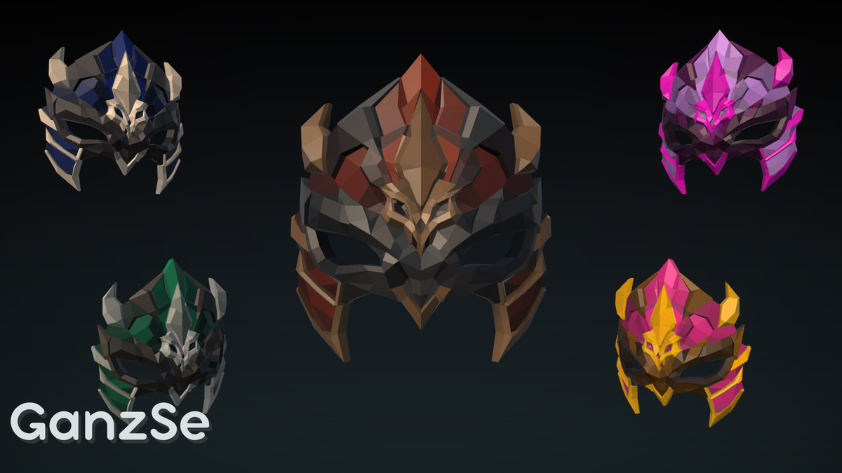 GanzSe Masks - Fantasy Low Poly Pack
