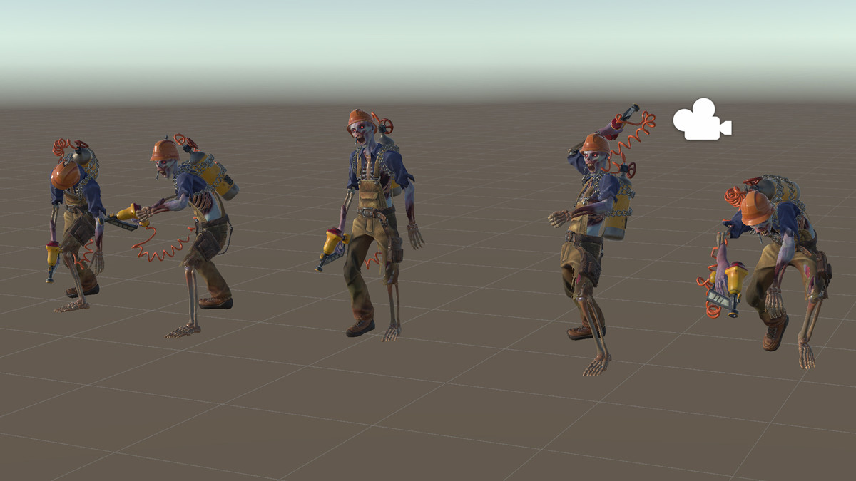 Zombie Builder with Nail Gun | Worker