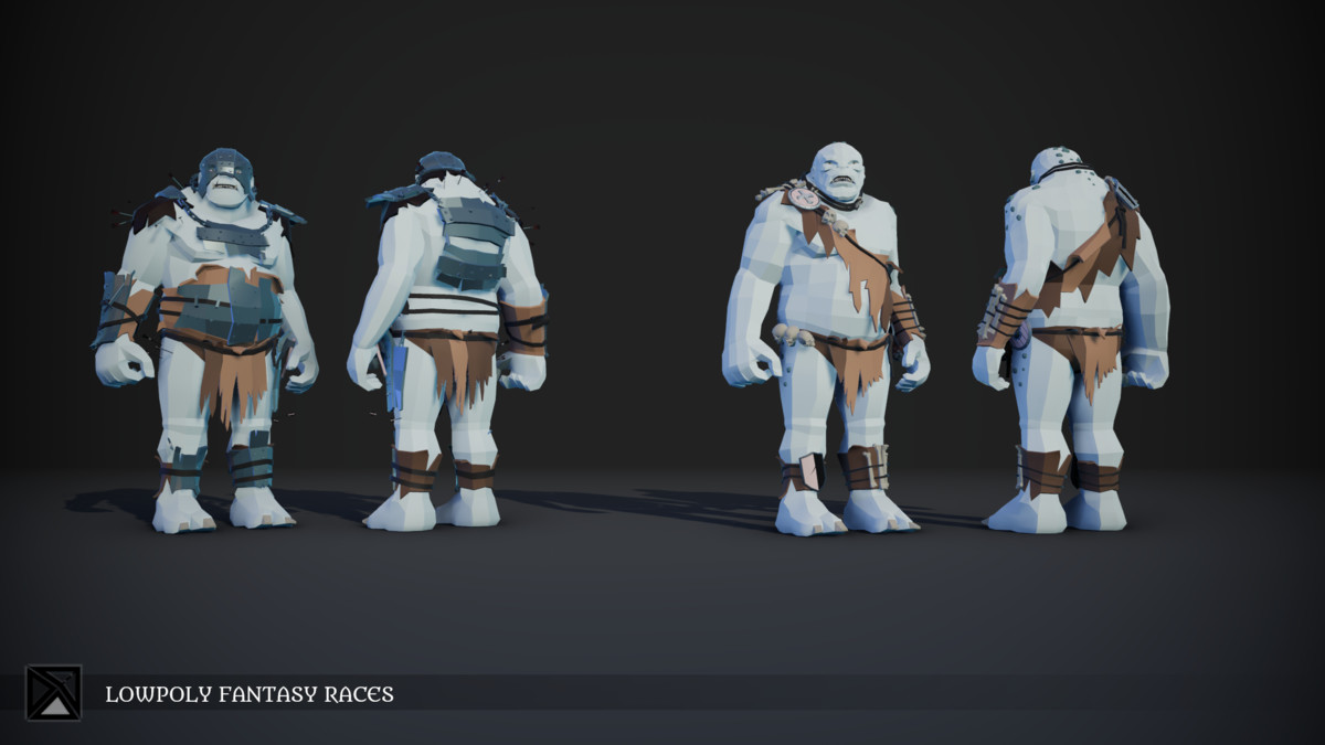 Lowpoly NPCs Bundle MEDIEVAL FANTASY SERIES