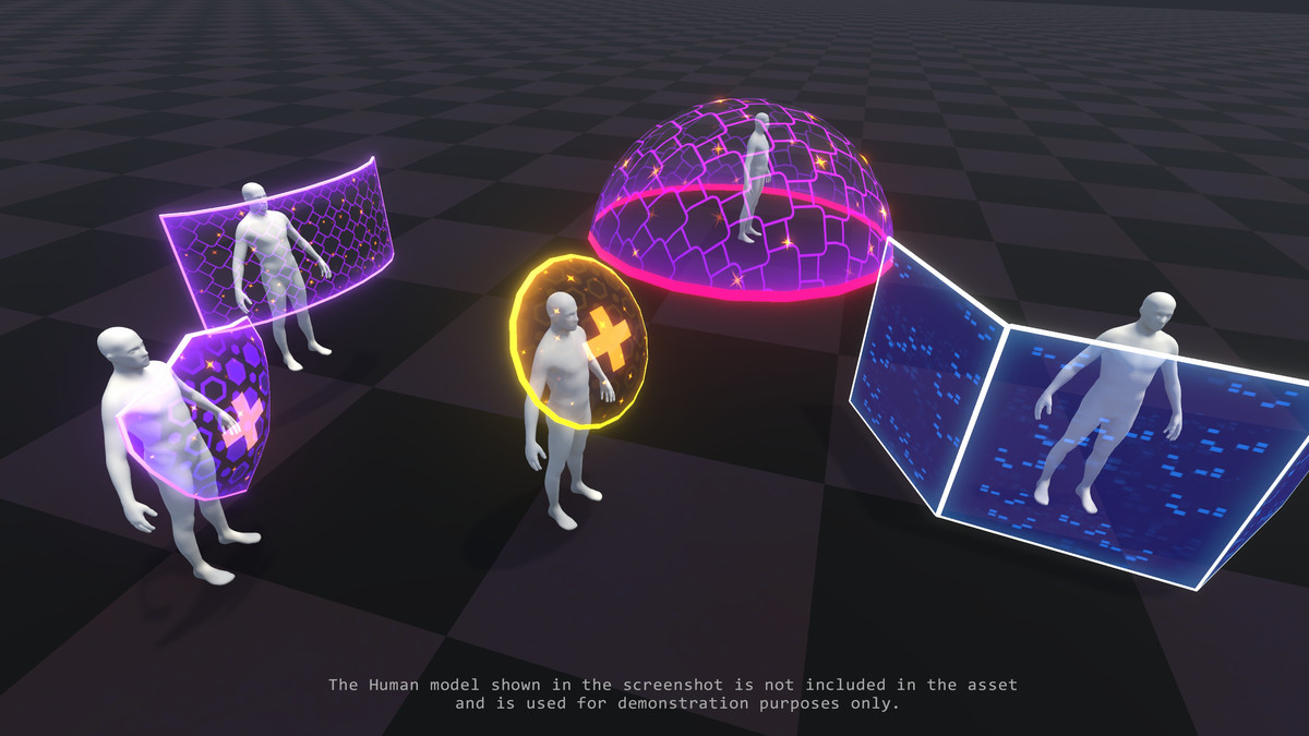 Sci-Fi Defense Shields 3D