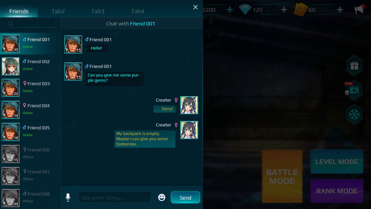 Sci-Fi Cyber UI Pro_Cyan Theme