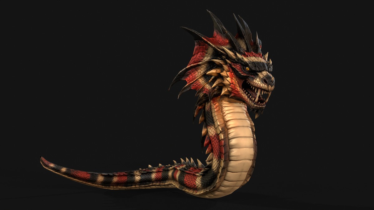 Basilisk Snake2 Character