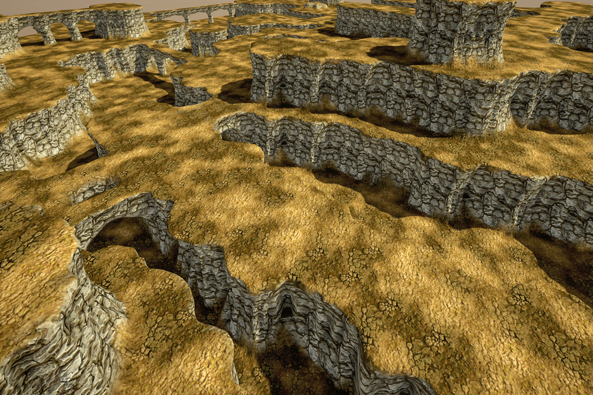 Stylized Modular Cliff 2M