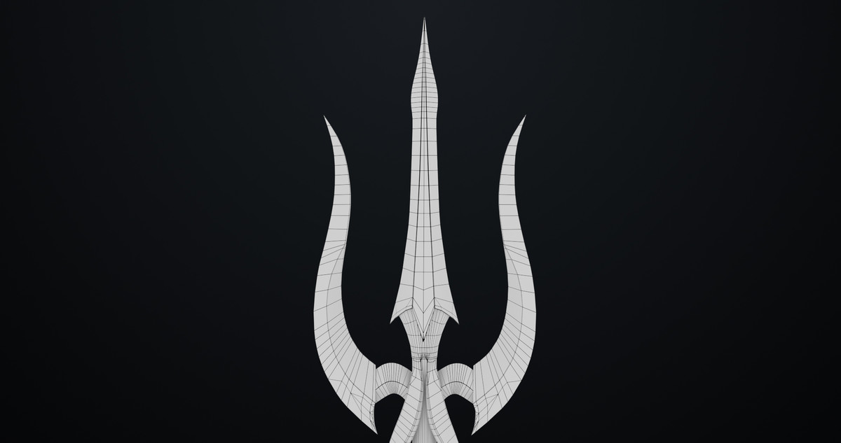Fantasy Trident 02 URP HDRP Textures