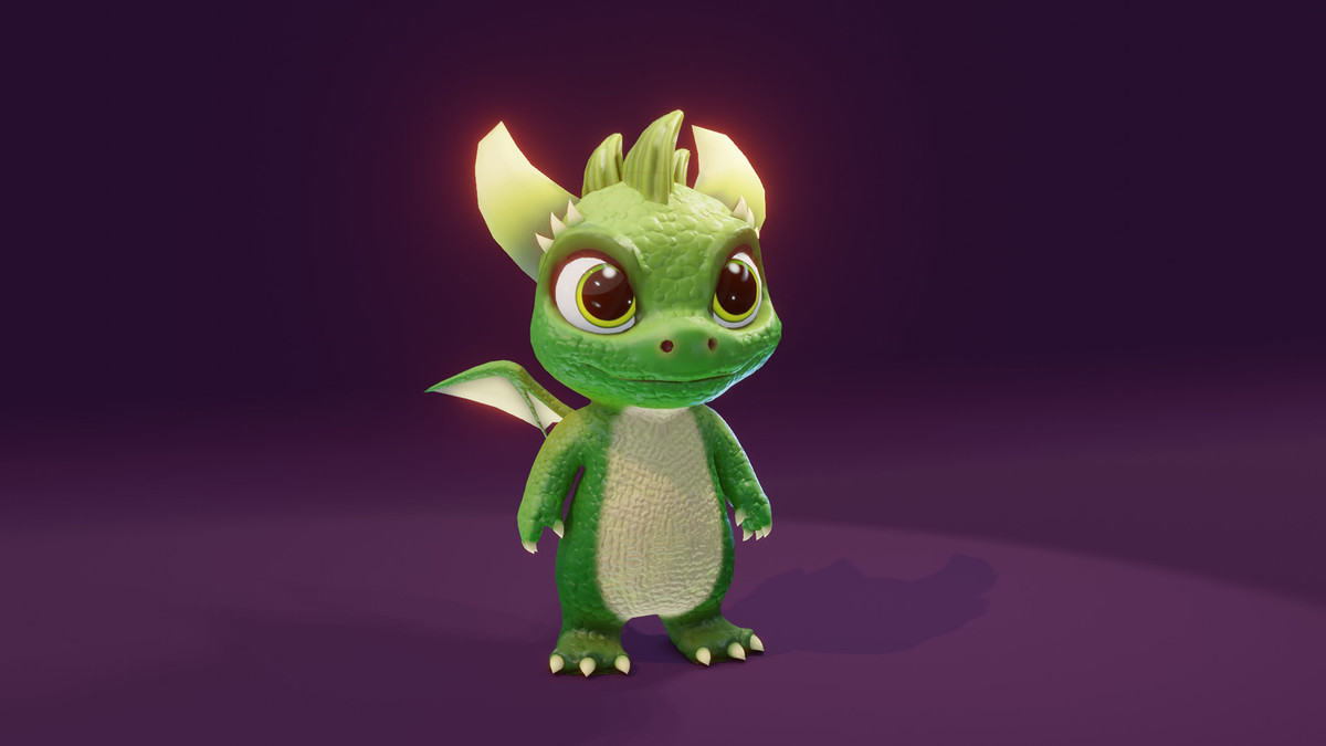 Cute Baby Dragons 3D Model With 5 Music Tracks and 36 Sound Effects (Built-In)