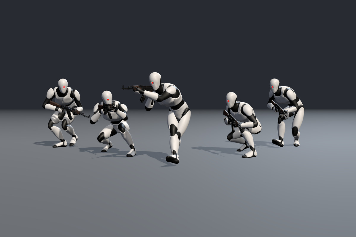 Crouch Rifle Animation