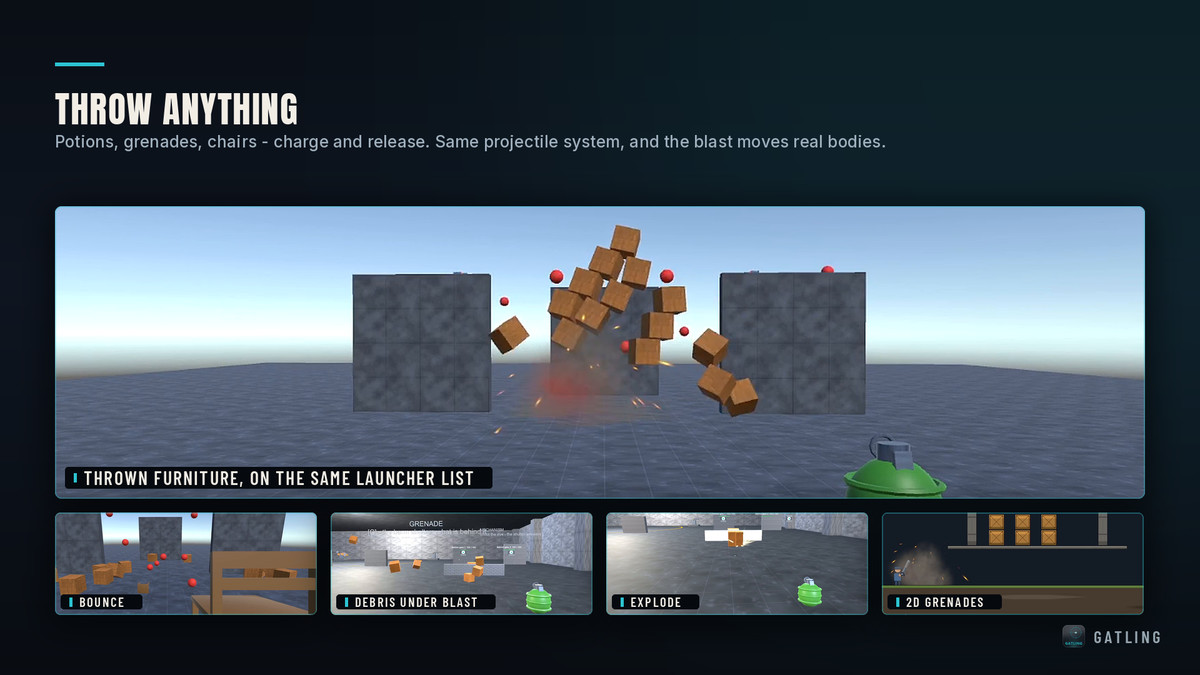 Gatling - Projectile & Ballistics System