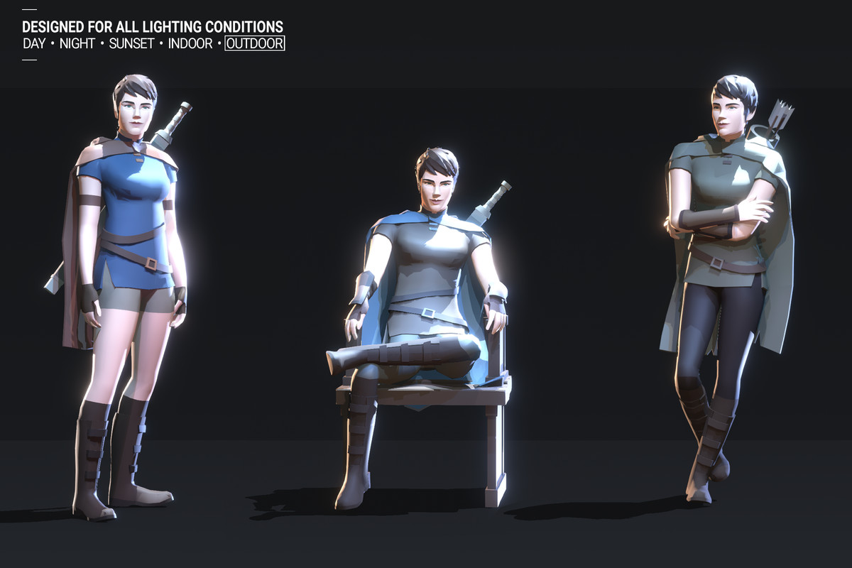 Polyquest Heroes: Warrior I Huntress