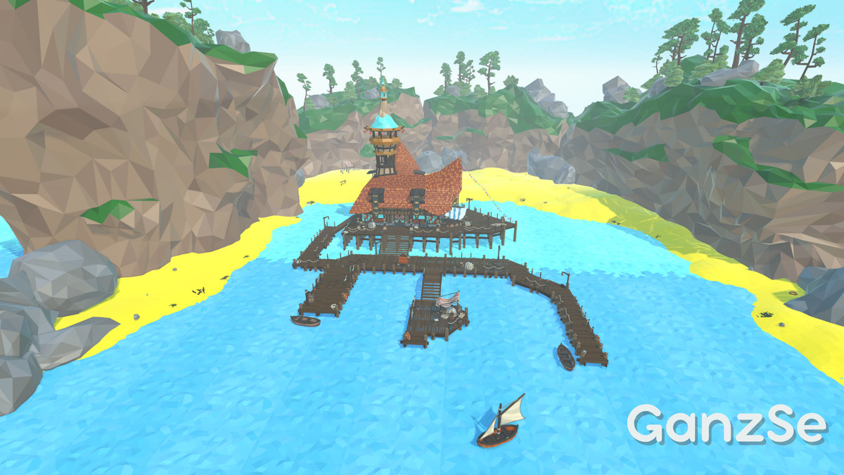 GanzSe Fishing Harbor - Stylized Low Poly Environment