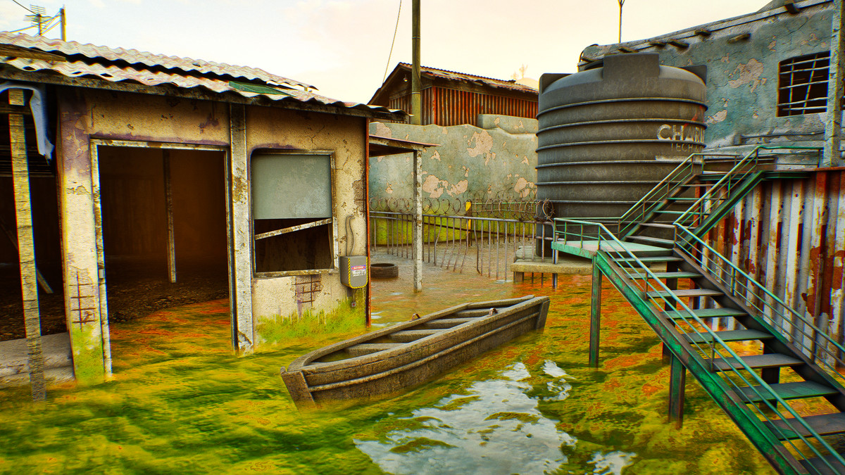 Modular Slum City Wasteland Village with Enterable Interior