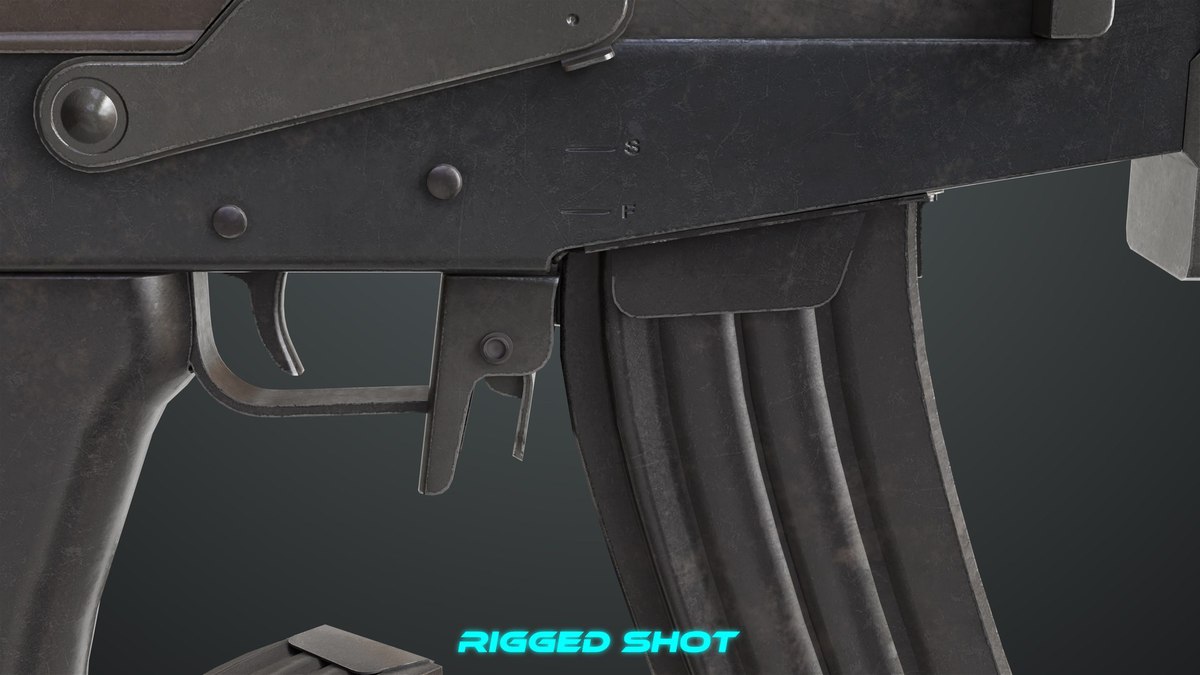 Machine Gun 13 Metal URP HDRP Textures