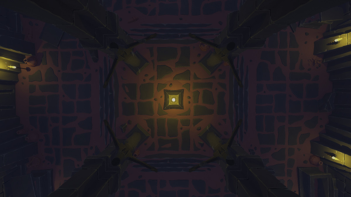 Low Poly Style Desert Dungeon