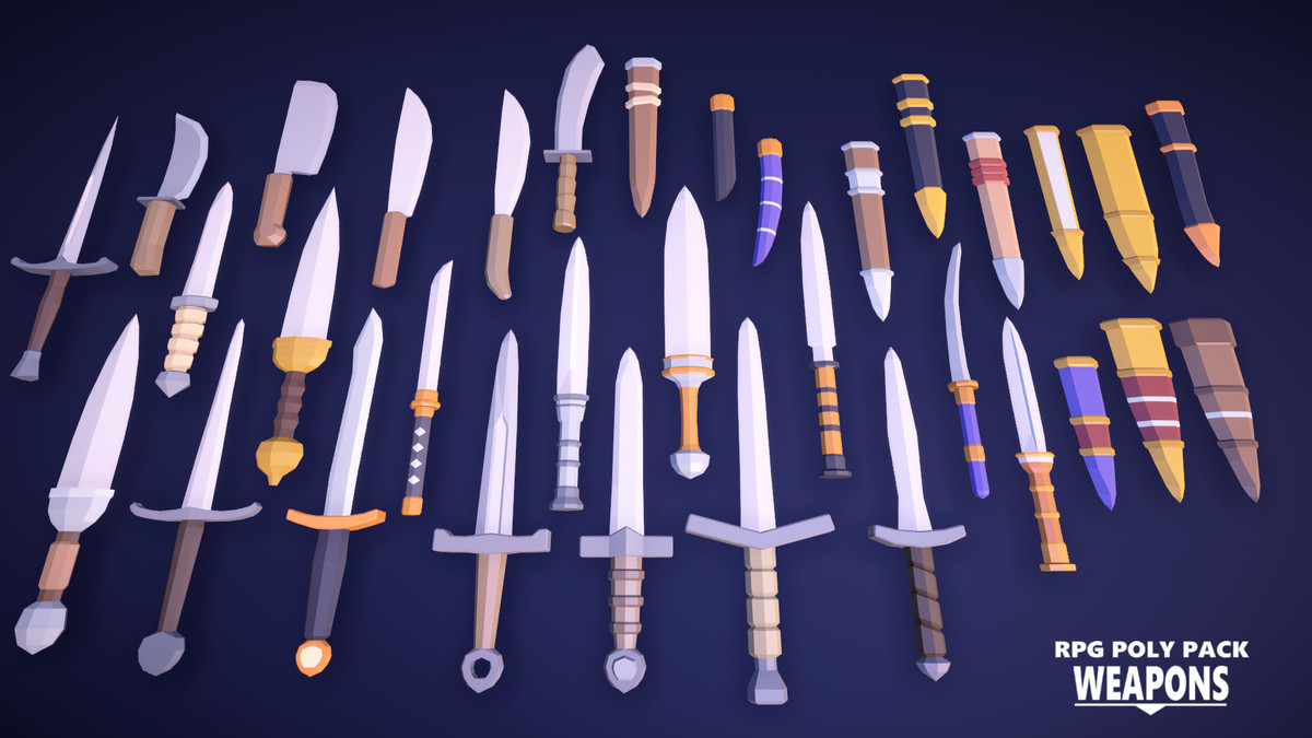 RPG Poly Pack - Weapons