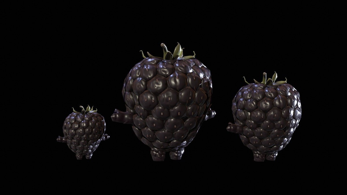 Chibi Fruit Blackberry