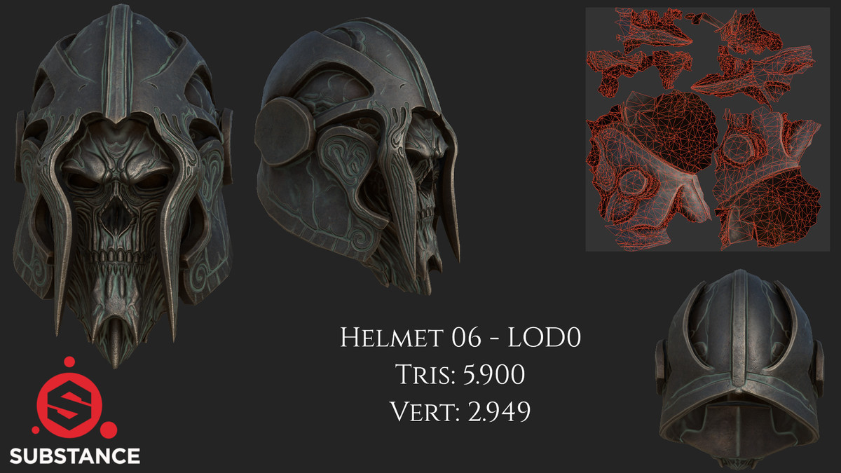 10 Helmets - Dark Fantasy Megapack