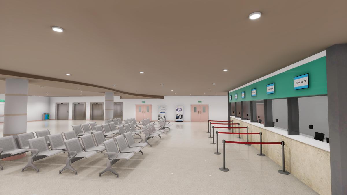 Hospital Reception & Corridor