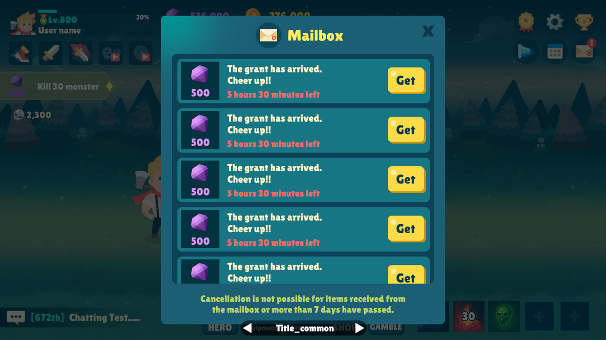 Idle Game Horizontal UI Kit