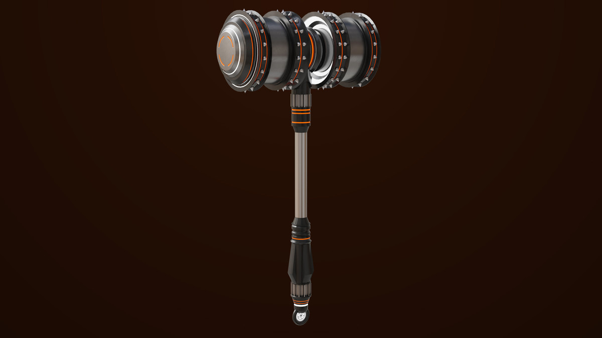 Sci Fi Battle Hammer 07 URP HDRP Textures